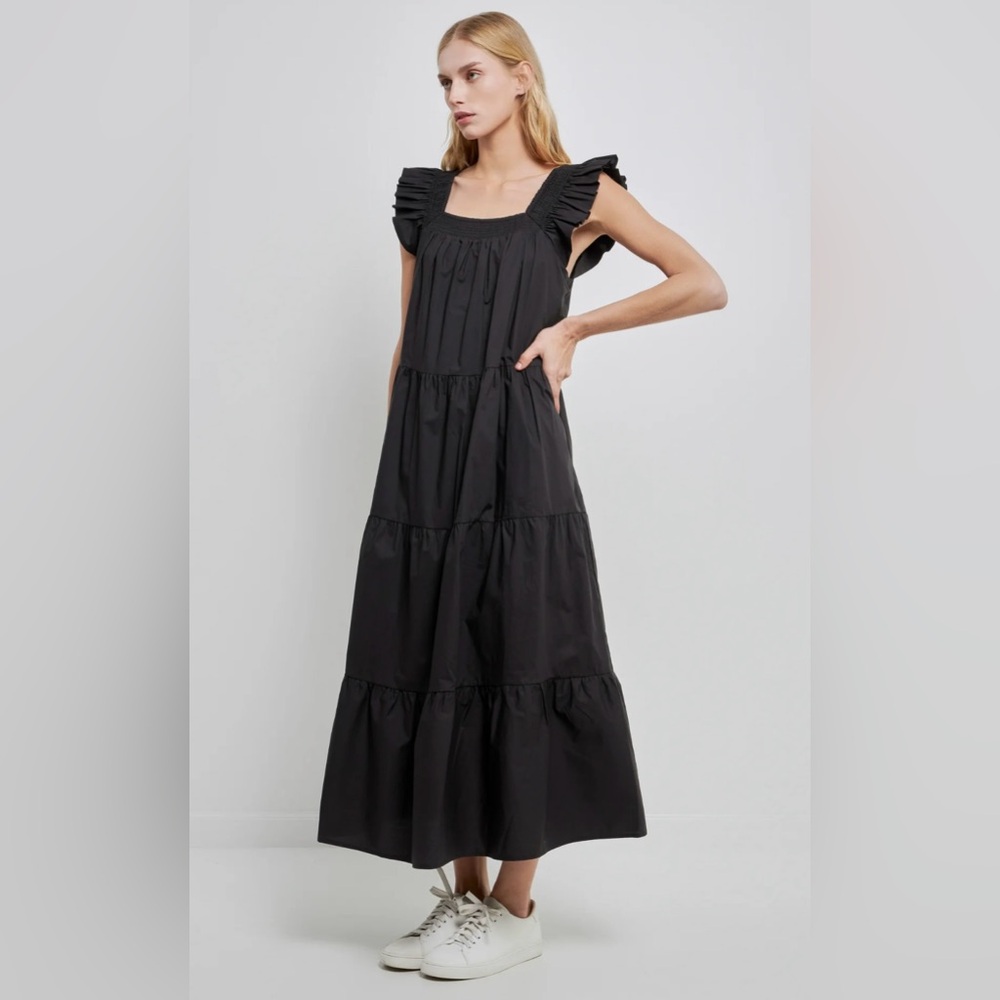 ENGLISH FACTORY BLACK DRESS